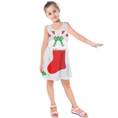 Christmas Stocking Kids  Sleeveless Dress by christmastore