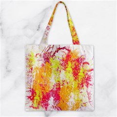 Painting Spray Brush Paint Zipper Grocery Tote Bag by Celenk