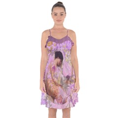 Violets For The Birds  Ruffle Detail Chiffon Dress by pastpresents