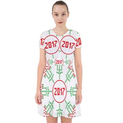 Snowflake Graphics Date Year Adorable In Chiffon Dress by Celenk