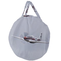 P-51 Mustang Flying Giant Round Zipper Tote by Ucco