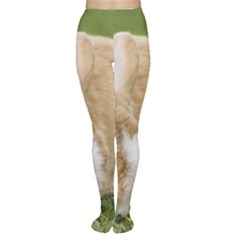 Beautiful Blue Eyed Bunny On Green Grass Women s Tights by Ucco