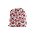 Yeti Xmas pattern Drawstring Pouches (Medium)  View1