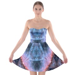 Sacred Geometry Mandelbrot Fractal Strapless Bra Top Dress by Celenk