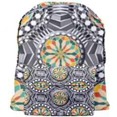 Beveled Geometric Pattern Giant Full Print Backpack by linceazul