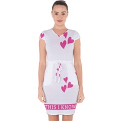 Jesus Loves Me [converted] Capsleeve Drawstring Dress  by clothcarts