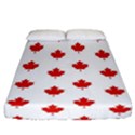 Maple Leaf Canada Emblem Country Fitted Sheet (California King Size) View1