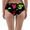 Cute Flying Dragons Reversible Mid-Waist Bikini Bottoms View2