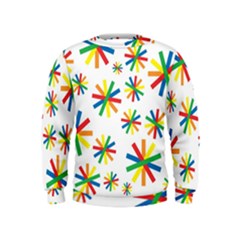 Celebrate Pattern Colorful Design Kids  Sweatshirt by Celenk