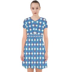 Geometric Dots Pattern Rainbow Adorable In Chiffon Dress by Celenk