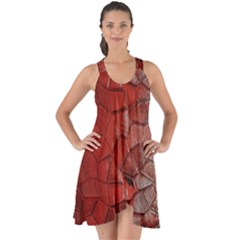 Pattern Backgrounds Abstract Red Show Some Back Chiffon Dress by Celenk