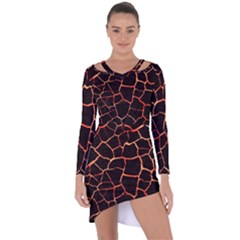 Magma Asymmetric Cut-out Shift Dress by jumpercat