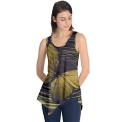 Butterfly Insect Wave Concentric Sleeveless Tunic by Celenk