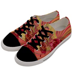 Arrangement Butterfly Aesthetics Men s Low Top Canvas Sneakers by Celenk