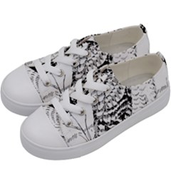 Animal Bird Forest Nature Owl Kids  Low Top Canvas Sneakers by Celenk