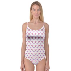 Pixel Hearts Camisole Leotard  by jumpercat