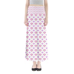 Pixel Hearts Full Length Maxi Skirt by jumpercat