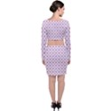 Pixel Hearts Long Sleeve Crop Top & Bodycon Skirt Set View2