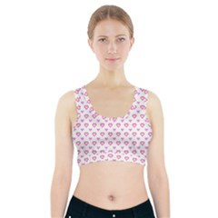 Pixel Hearts Sports Bra With Pocket by jumpercat