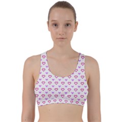 Pixel Hearts Back Weave Sports Bra by jumpercat