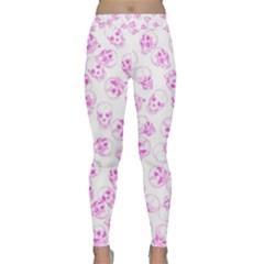 A Lot Of Skulls Pink Classic Yoga Leggings by jumpercat