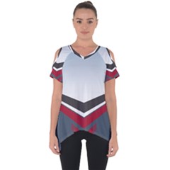 Modern Shapes Cut Out Side Drop Tee by jumpercat