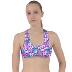 Hard Workout Criss Cross Racerback Sports Bra by jumpercat