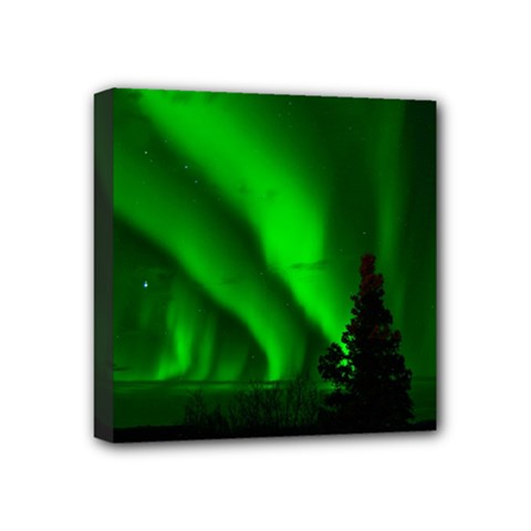 Aurora Borealis Northern Lights Mini Canvas 4  X 4  by BangZart