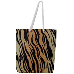 Animal Tiger Seamless Pattern Texture Background Full Print Rope Handle Tote (large) by BangZart