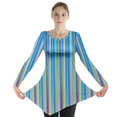 Colorful Color Arrangement Long Sleeve Tunic  by BangZart