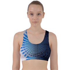 Data Computer Internet Online Back Weave Sports Bra by BangZart