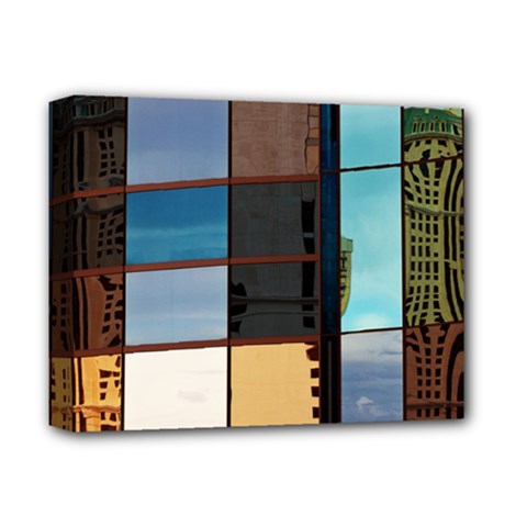 Glass Facade Colorful Architecture Deluxe Canvas 14  X 11  by BangZart