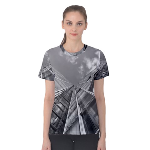 Architecture Skyscraper Women s Cotton Tee by BangZart