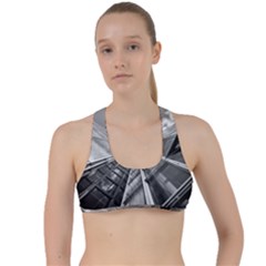 Architecture Skyscraper Criss Cross Racerback Sports Bra by BangZart