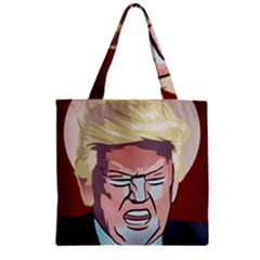 Donald Trump Pop Art President Usa Zipper Grocery Tote Bag by BangZart