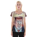 Donald Trump Pop Art President Usa Cap Sleeve Tops View1