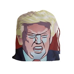 Donald Trump Pop Art President Usa Drawstring Pouches (extra Large) by BangZart