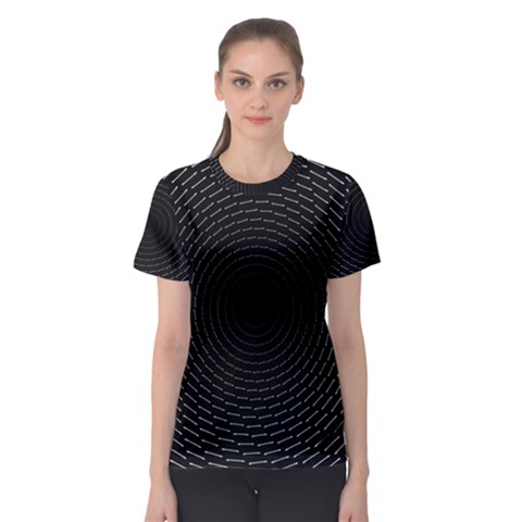 Q Tips Collage Space Women s Sport Mesh Tee by BangZart