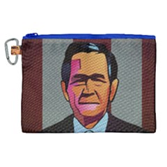 George W Bush Pop Art President Usa Canvas Cosmetic Bag (xl) by BangZart