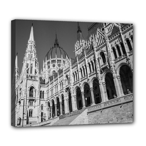 Architecture Parliament Landmark Deluxe Canvas 24  X 20   by BangZart