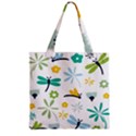 Busy Dragonflies Zipper Grocery Tote Bag View2