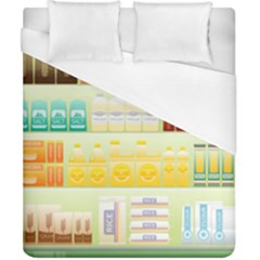 Supermarket Shelf Coffee Tea Grains Duvet Cover (california King Size) by Celenk