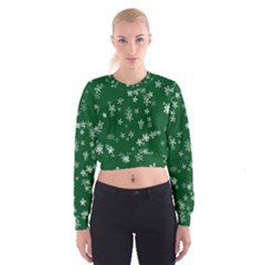 Template Winter Christmas Xmas Cropped Sweatshirt by Celenk