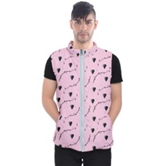 Love Hearth Pink Pattern Men s Puffer Vest by Celenk