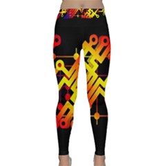 Board Conductors Circuits Classic Yoga Leggings by Celenk