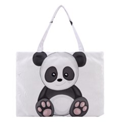 Cute Panda Medium Tote Bag by Valentinaart