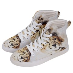 Leopard Animal Art Abstract Women s Hi-top Skate Sneakers by Celenk