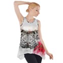 Butterfly Animal Insect Art Side Drop Tank Tunic View1