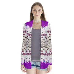 Eyes Looking For The Finest In Life As Calm Love Drape Collar Cardigan by pepitasart