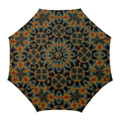 Tapestry Pattern Golf Umbrellas by linceazul